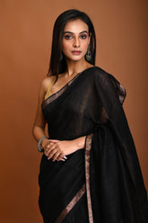 PURE MATKA BODY PLAIN SAREE